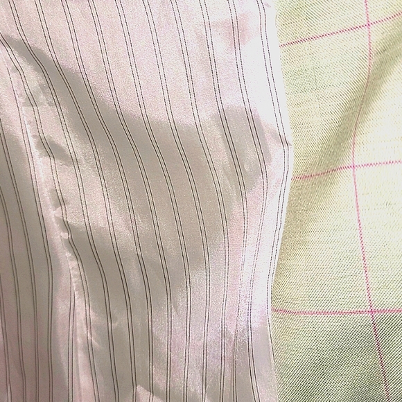 DKNY WOMEN'S DOUBLE BREASTED BLAZER IN MINT GREEN DOUBLE-BREASTED PATTERN - Picture 6 of 8